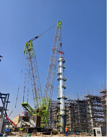 Fujian Zhongsha Gulei Project PC&BPA Joint Facility First Tower Hoisting Successfully Completed!